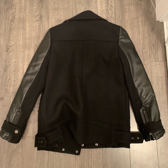 Wool & Leather Moto Jacket - Picture 3 of 5
